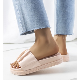Zapatillas rosas en la plataforma Baldwin rosado 2