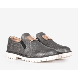 Zapatos negros metalizados para niños de Haalen 1