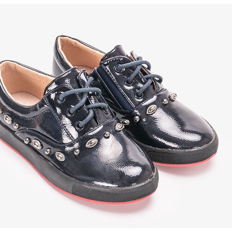 Bailarinas de niño Fatna lacado azul marino 1