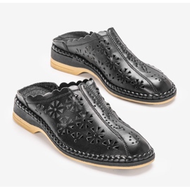 Babuchas caladas negras de Fernandes negro 3
