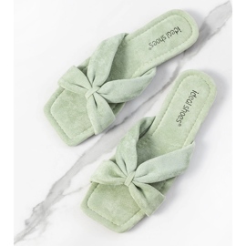 Pantuflas verdes de mujer Howse 1 Pantuflas verdes de mujer Howse 1