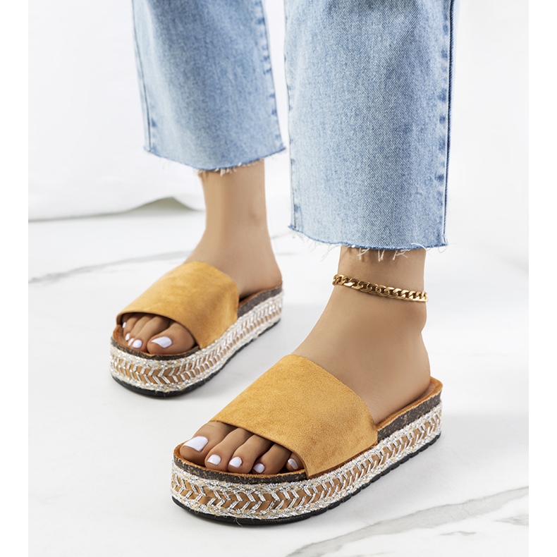 Sandalias marrones en la suela de corcho Bonython marrón 1 Sandalias marrones en la suela de corcho Bonython marrón 1