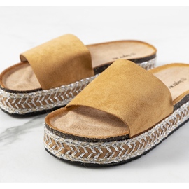 Sandalias marrones en la suela de corcho Bonython marrón 2 Sandalias marrones en la suela de corcho Bonython marrón 2