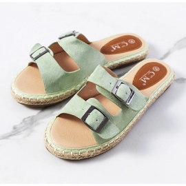 Pantuflas Finnan de mujer verdes 1 Pantuflas Finnan de mujer verdes 1