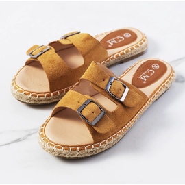 Pantuflas Finnan marrones para mujer marrón 1
