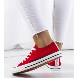 Deportivas clásicas de mujer Kolind rojas rojo 2