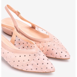 Bailarinas Marlioz encaje rosa rosado 2