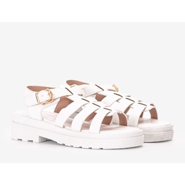 Sandalias de mujer blancas de Bradam blanco 1