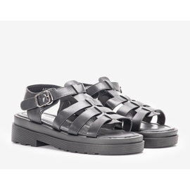 Sandalias negras de mujer de Bradam negro 1