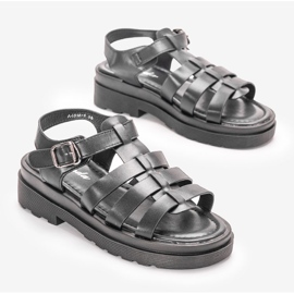 Sandalias negras de mujer de Bradam negro 2