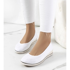 Loane zapatillas cuña blancas blanco 1