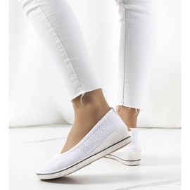 Loane zapatillas cuña blancas blanco 3