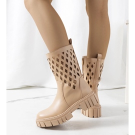 Botines Dinah beige 2