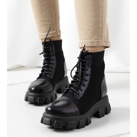Botas negras de mujer de Lewers negro 1