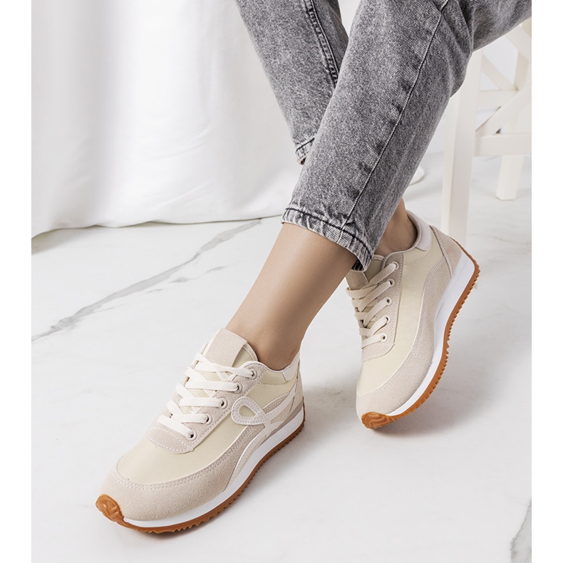 Deportivas beige para mujer Lesina 1 Deportivas beige para mujer Lesina 1