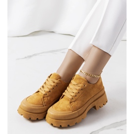 Zapatillas marrones en la plataforma Dearth marrón 1