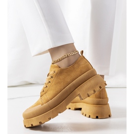 Zapatillas marrones en la plataforma Dearth marrón 2