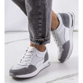 Deportivas Zaira de piel blanca blanco 2