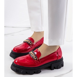 Zapatos Alcione lacado rojo 1