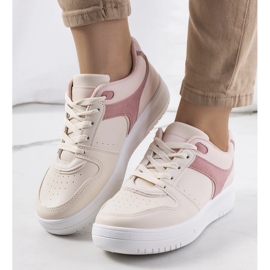 Deportivas beige de mujer Lins 1