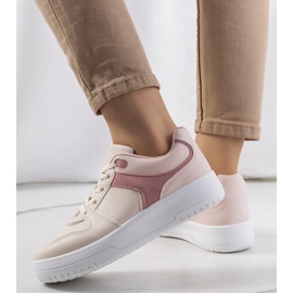 Deportivas beige de mujer Lins 2