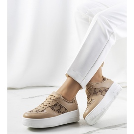 Deportivas de mujer Luzia beige marrón 1