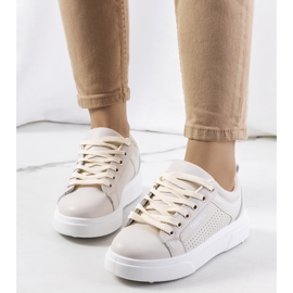 Deportivas beige con suela gruesa Louisiana 1