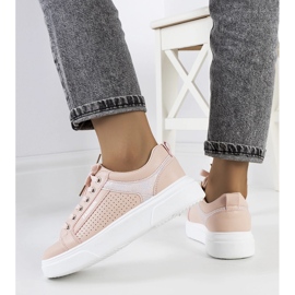 Zapatillas rosas con suela gruesa de Luisiana rosado 1