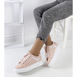 Zapatillas rosas con suela gruesa de Luisiana rosado 2