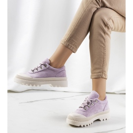Zapatos morados de mujer violeta 1