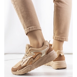 Deportivas marrones Brito beige 2