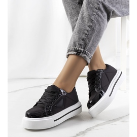 Deportivas negras con suela gruesa Scrabster negro 1