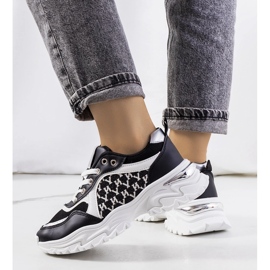 Deportivas mujer Florival blanco y negro 2