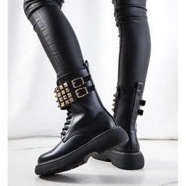 Botas negras con tachuelas Lacer negro 1