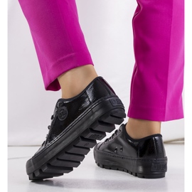 Deportivas lacadas en negro Big Star KK274044 2