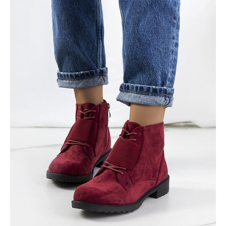 Botines Manoella granate burdeos rojo rojo 1 Botines Manoella granate burdeos rojo rojo 1