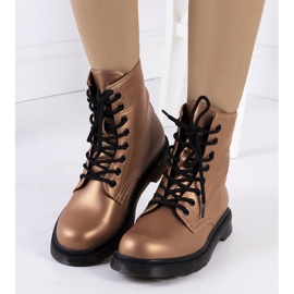 Botas Narfolk rosas marrón multicolor dorado 1