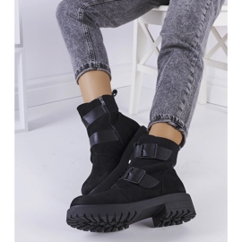 Botas de ante ecológico negras de Leurbost negro 1 Botas de ante ecológico negras de Leurbost negro 1