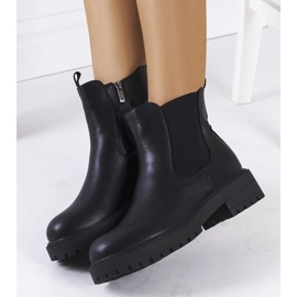 Botas de ecopiel negras de Ecrin negro 1