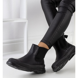 Botines Chelsea en ecopiel negros de Loree 2
