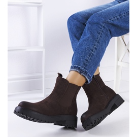 Botas en ante ecológico marrón de Ecrin 1 Botas en ante ecológico marrón de Ecrin 1