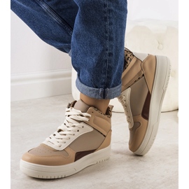 Deportivas tobilleras Adite beige 1 Deportivas tobilleras Adite beige 1