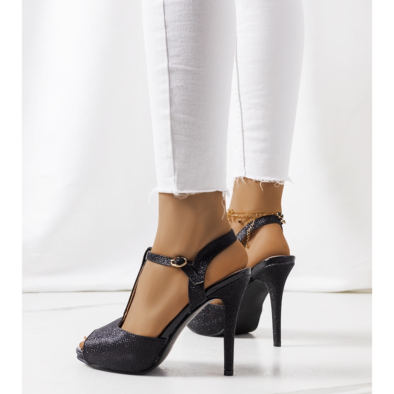 BM Sandalias negras con tacón Soler negro 1 BM Sandalias negras con tacón Soler negro 1