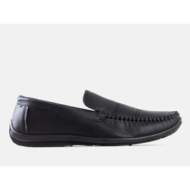 BM Mocasines Cordle de hombre negros 1
