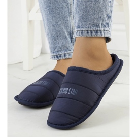 Big Star Pantuflas aislantes mujer azul marino KK274602 2