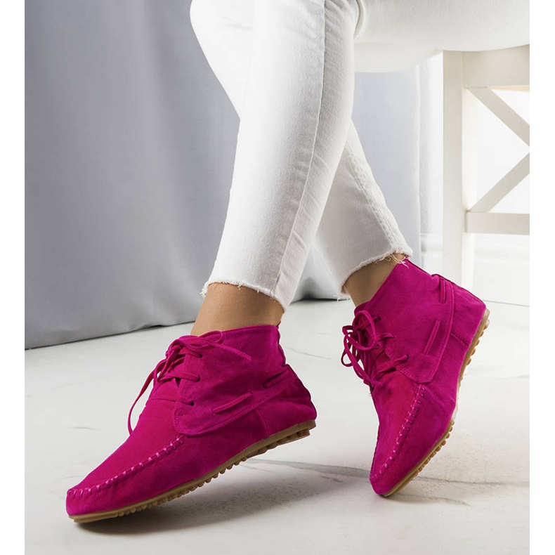 BM Botines Lalo eco-gamuza rosa rosado 1