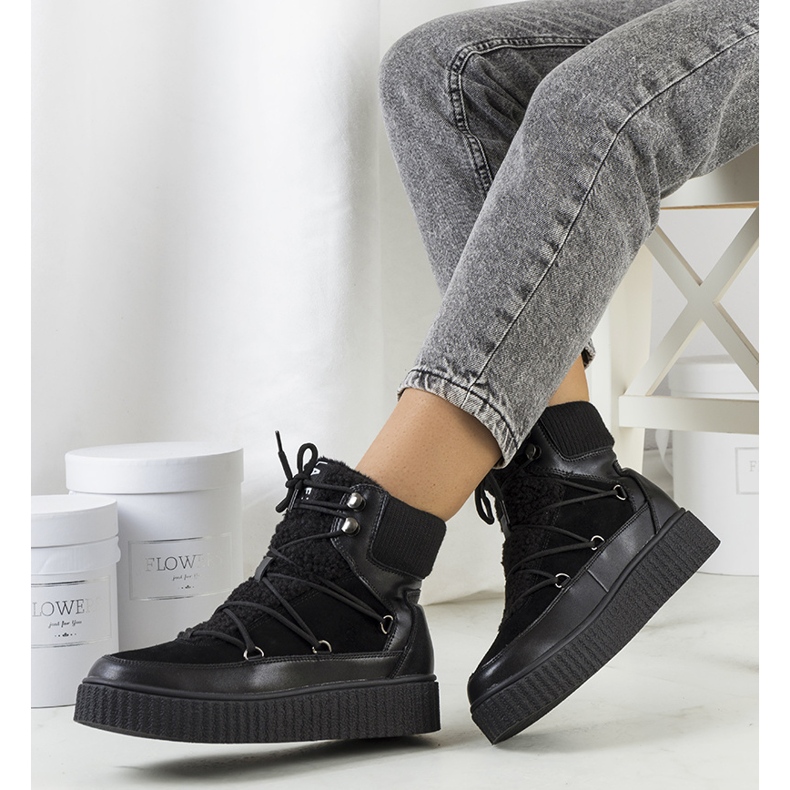 PA1 Botas de nieve negras para mujer de Laursen negro 1