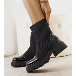 Botas negras con parte superior Edelmi flexible negro 1