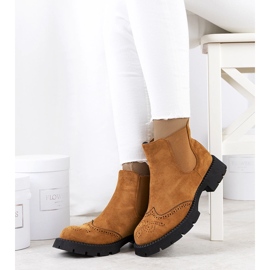 Botines Chelsea marrones con suela Newsome gruesa marrón 1