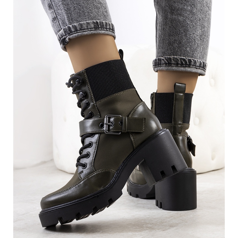 PA1 Zapatos tacón Messina verde 1